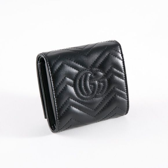 Gucci Folding Wallet GG MARMONT Black - Picture 2 of 5